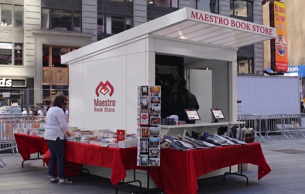 Stanford Outdoor Pop-up Bookstore Kiosk